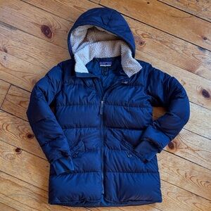 Patagonia Girls’ Down Parka – Navy - Large